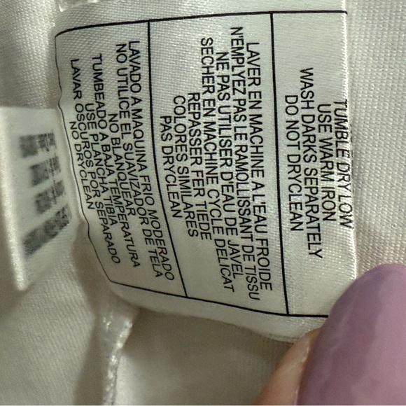 Women's White Long Sleeve Tee Deluxe Dri - Picture 4 of 6